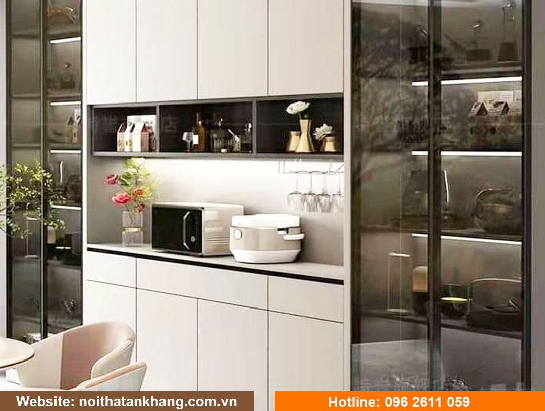 Tủ bếp gỗ công nghiệp - Mẫu 2