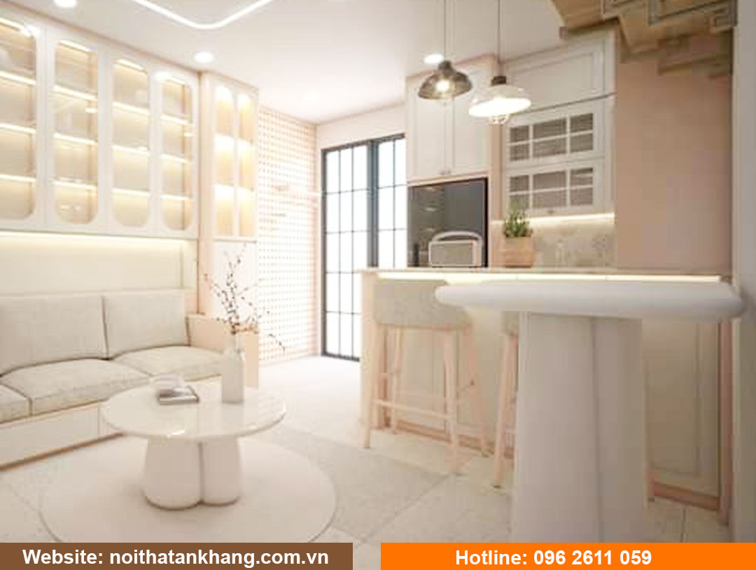 Tủ bếp gỗ công nghiệp - Mẫu 4