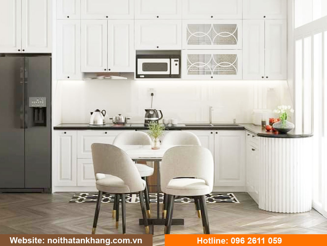 Tủ bếp gỗ công nghiệp - Mẫu 6