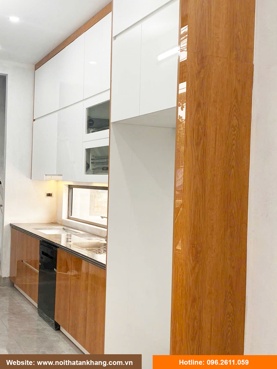 Tủ bếp gỗ công nghiệp - Mẫu 24