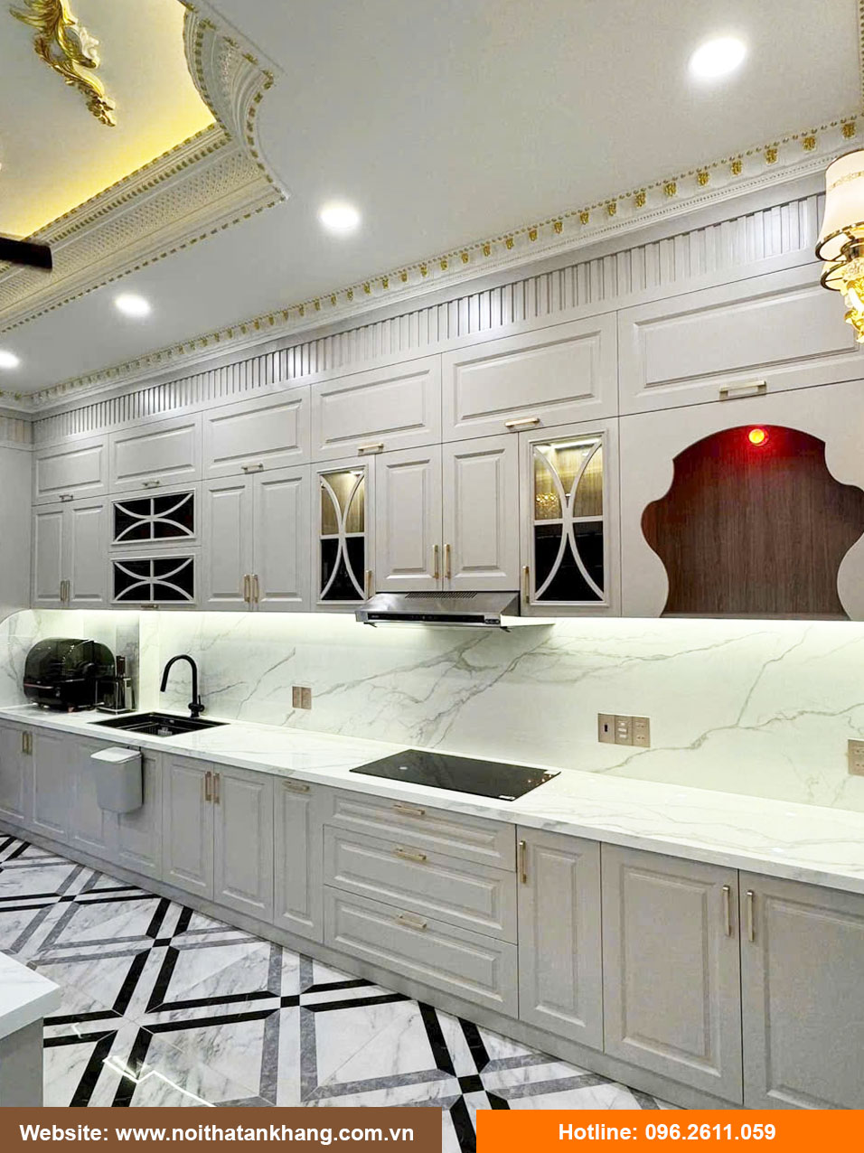 Tủ bếp gỗ công nghiệp - Mẫu 26