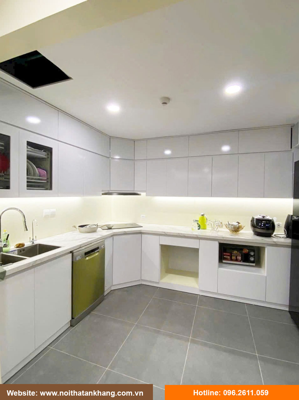 Tủ bếp gỗ công nghiệp - Mẫu 27