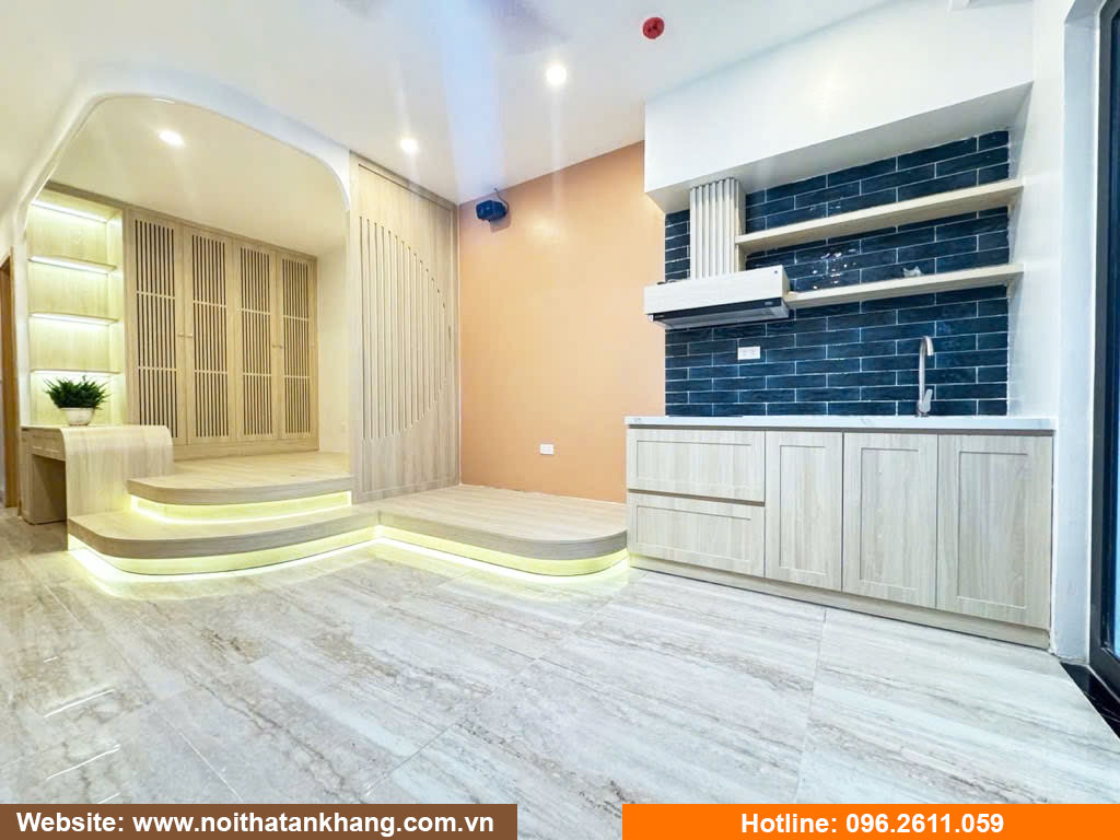 Tủ bếp gỗ công nghiệp - Mẫu 32