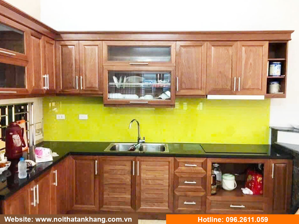 Tủ bếp gỗ công nghiệp - Mẫu 33