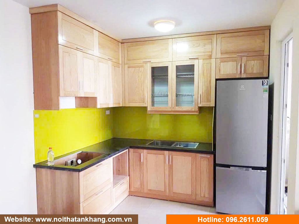 Tủ bếp gỗ công nghiệp - Mẫu 34