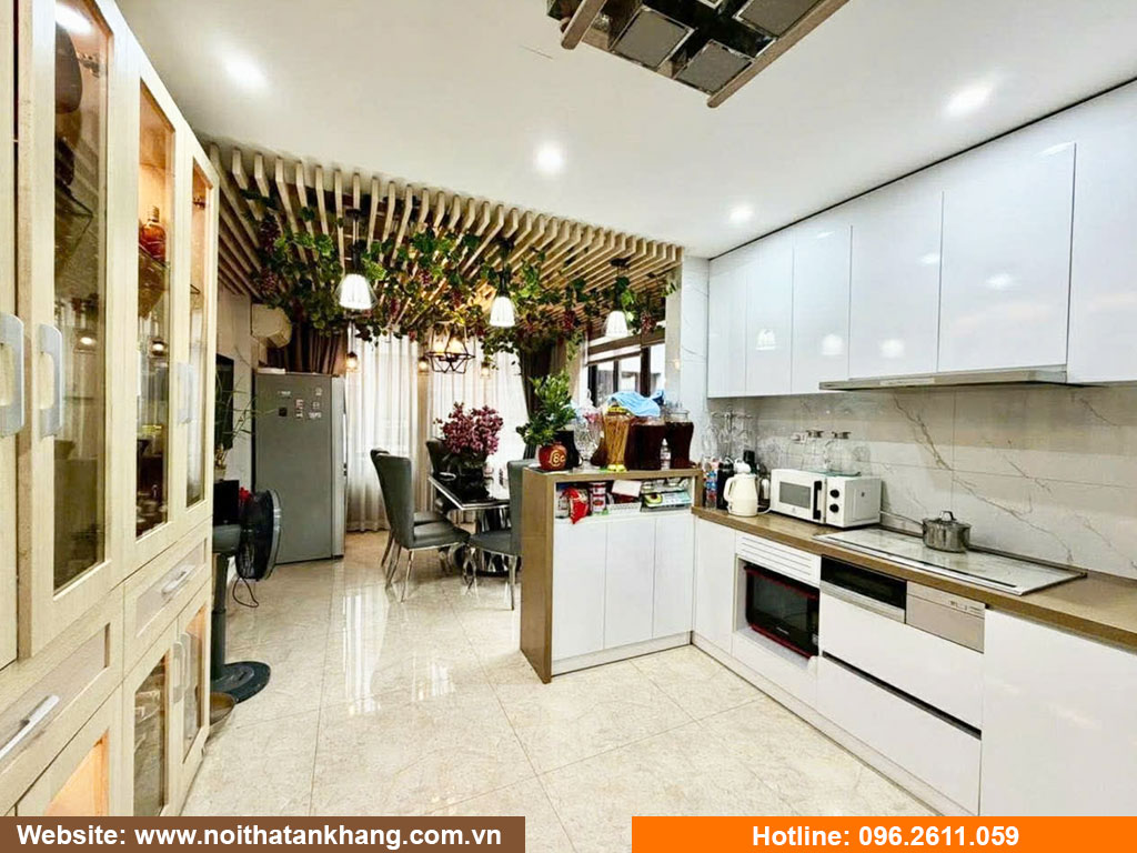 Tủ bếp gỗ công nghiệp - Mẫu 38