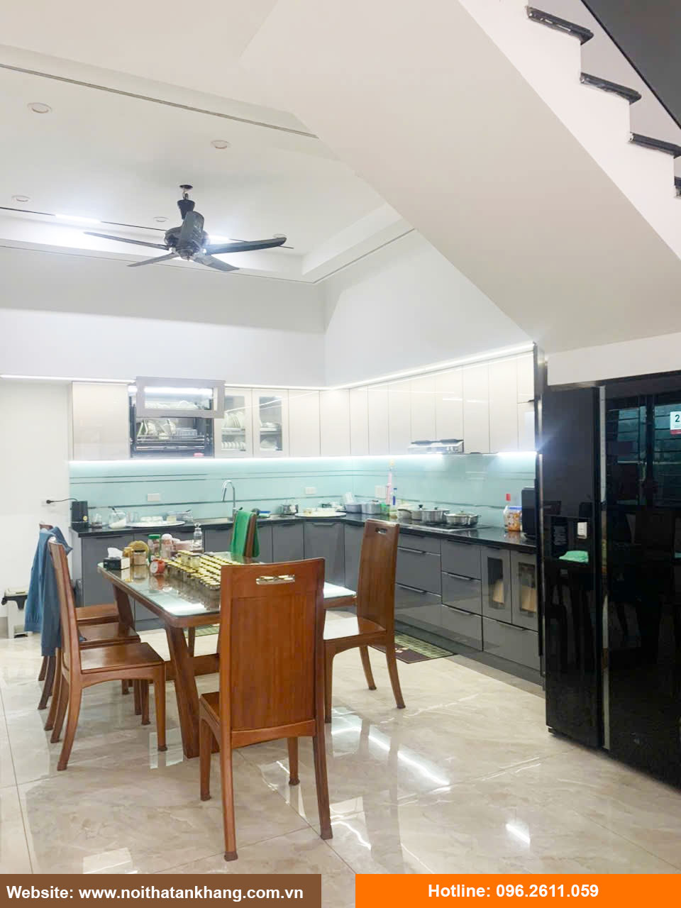 Tủ bếp gỗ công nghiệp - Mẫu 40