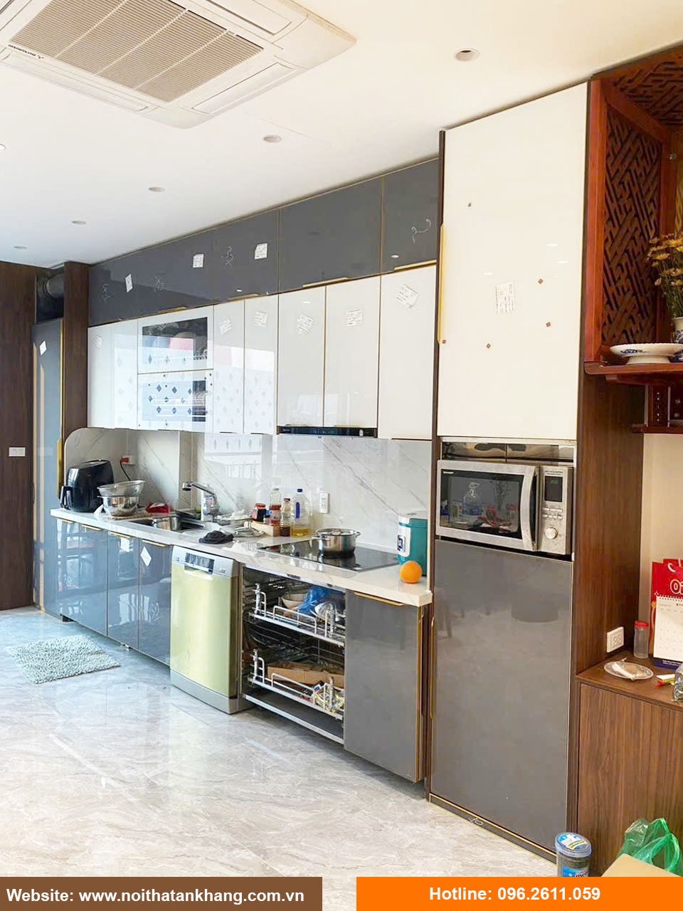 Tủ bếp gỗ công nghiệp - Mẫu 41