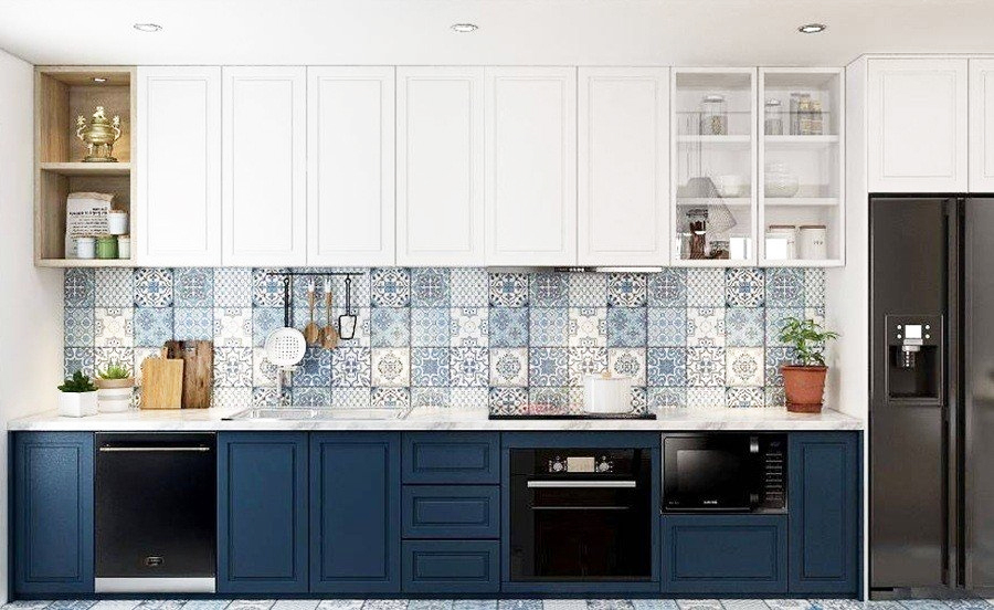 Tủ bếp Tân cổ điển - Mẫu 3