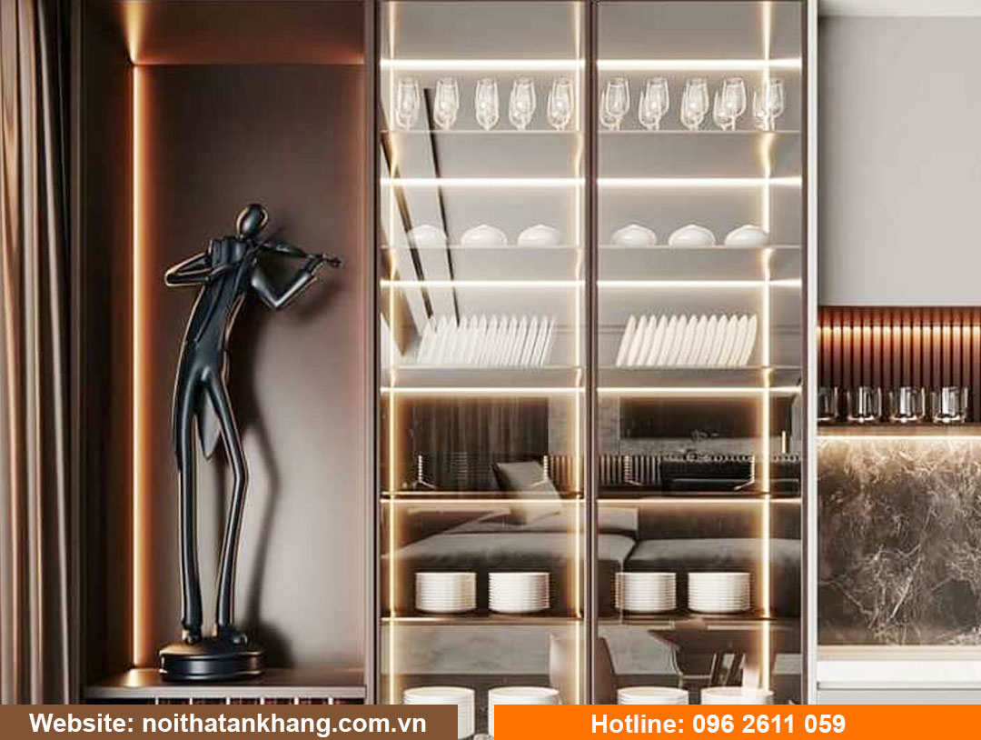 Tủ bếp gỗ công nghiệp - Mẫu 1