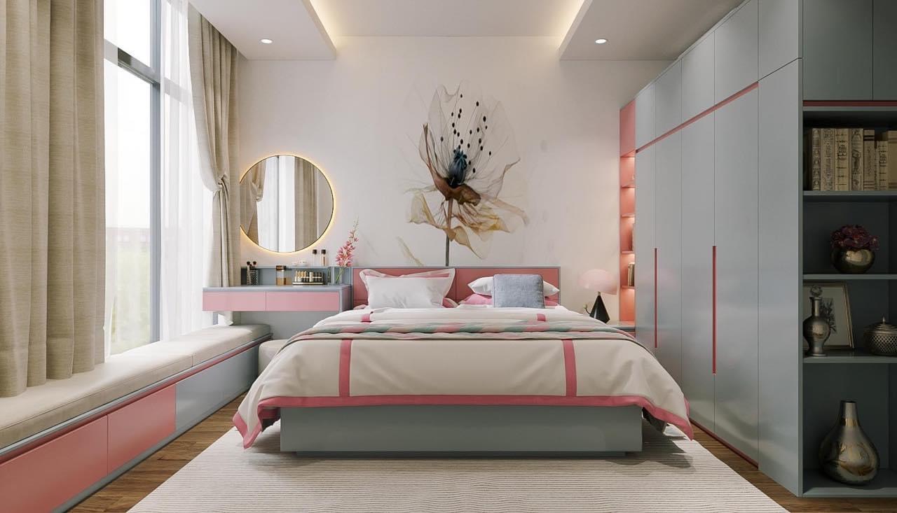 Thiết kế phòng ngủ bé gái